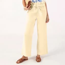 Patprimo Pantalon con cinturon marfil 8-0