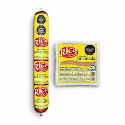 Combo: Mortadela Jamonada Rica x 345g + Salchichón Cervecero Rica x 700g-0