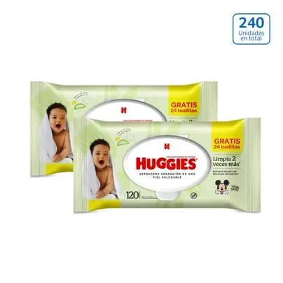 Toallitas Huggies Limpieza Efectiva x 240 unds