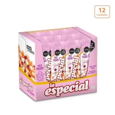La Especial Maní Mix Yogurt x 12 unds x 35g c/u