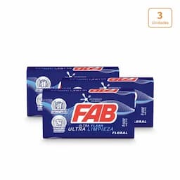 Jabón en barra Fab ultra flash floral x 300g c/u-0