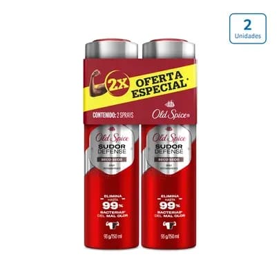 Desodorante Old Spice Seco Seco en spray x 2 unds x 93g c/u