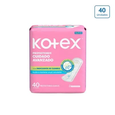 Protectores Kotex Diarios con Indicador pH x 40 unds