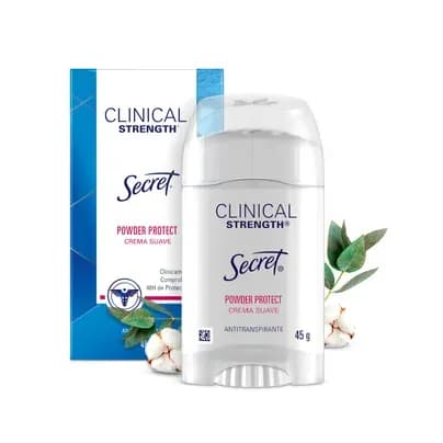 Desodorante Antitraspirante Secret Clínico en crema x 45g