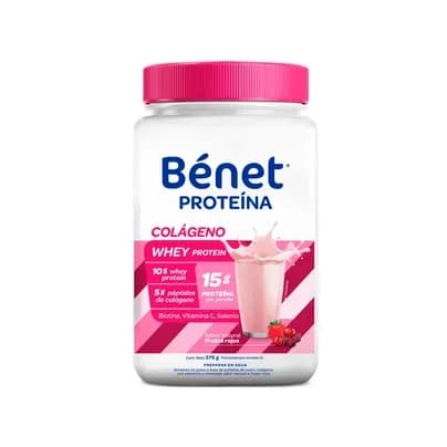 Proteína Bénet colágeno frutos rojos x 375g
