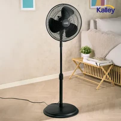Ventilador básico negro de pedestal Kalley 