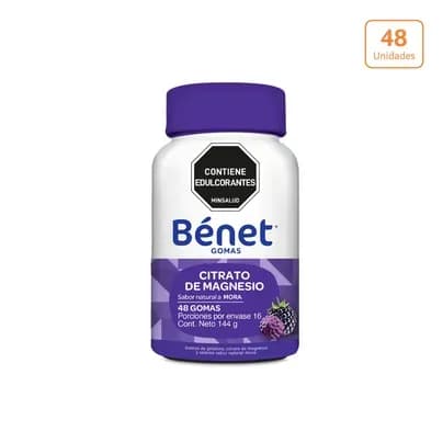 Gomas Bénet Citrato de magnesio x 48 unds