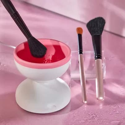 Limpiador automático de brochas de maquillaje