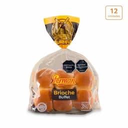 Pan tipo buffet Brioche Perman x 12und x 380gr-0