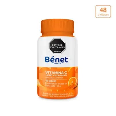 Gomas Bénet Vitamina C x 48 unds x 144g