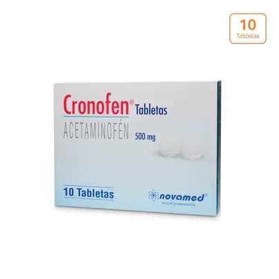 Cronofen x 500mg c/u x 10 tabletas 