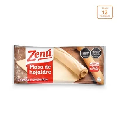 Masa de hojaldre horneable Zenú x 500g