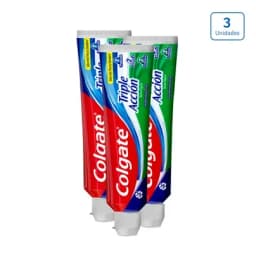 Crema Dental Colgate Triple Acción x 3 unds x 150ml c/u-0