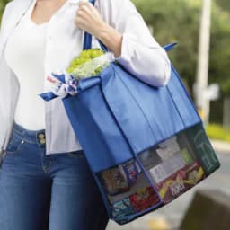 Bolsa Azul Para Mercado-0