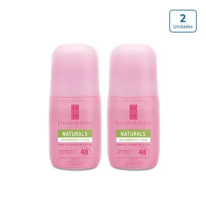 Pack x 2 Roll on Elizabeth Arden Bicarbonato y coco x 50 ml c/u
