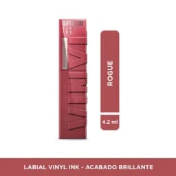 Labial Maybelline Super Stay Vinyl Ink Pink Rogue x 4.2ml - Ultimas uds-0