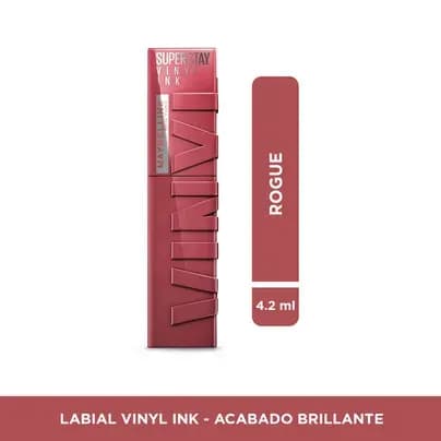 Labial Maybelline Super Stay Vinyl Ink Pink Rogue x 4.2ml - Ultimas uds