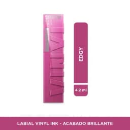 Labial Maybelline Super Stay Vinyl Ink Ping Edgy x 4.2ml - Ultimas uds-0