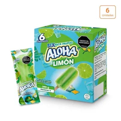 Paleta Aloha Limón x 6unds