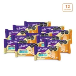 Galleta de helado La Fuente Vainilla x 12unds x 60gc/u-0