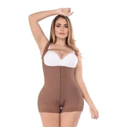 Fájate Faja alta compresión con corrector de postura cocoa M-0