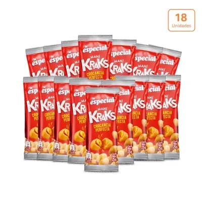 La Especial Maní Kraks x 18 unds x 25g c/u 