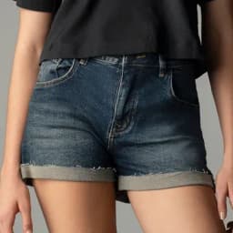 Tennis Bermuda en denim azul 12-0