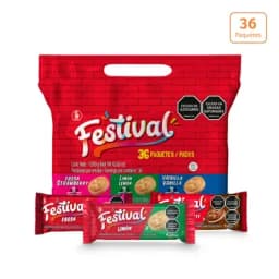 Galletas Festival sabores bolsa surtida x 36 unds-0