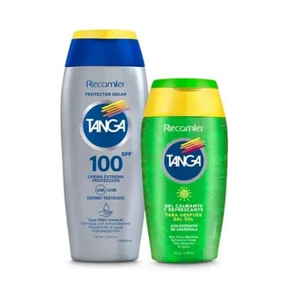 Protector Solar Tanga SPF100 x 130ml Gratis Gel refrescante x 85ml