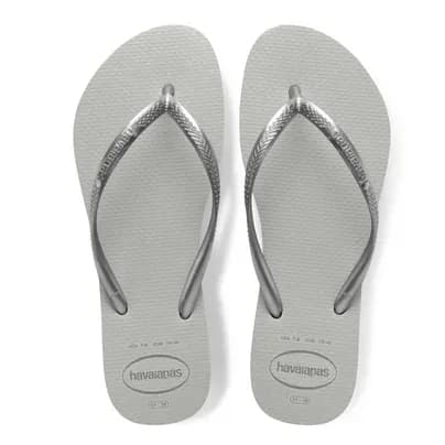 Havaianas Sandalias Slim Gloss Gris Plateado 35-36 35_36