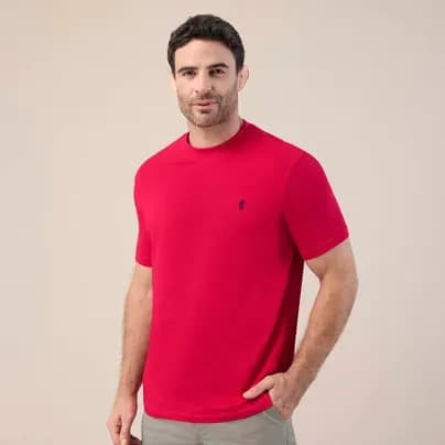 Patprimo camiseta con bordado masculina rojo XL