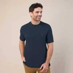 Patprimo camiseta manga corta bordado masculina azul M-0