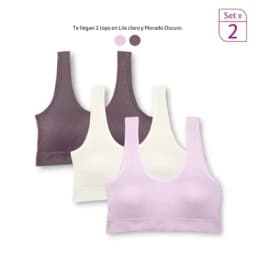 Lili pink Pack x2 top con copas n12 Surtido M-0