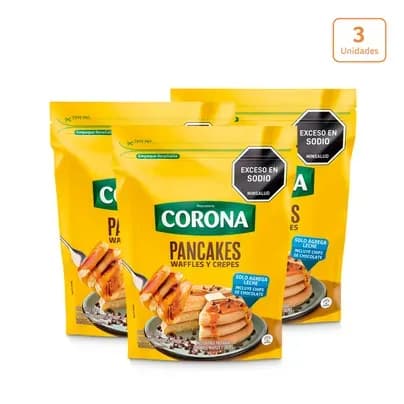 Mezcla lista para pancakes Corona x 320g c/u
