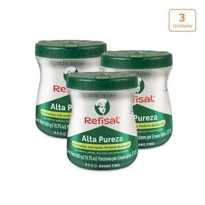 Sal Alta Pureza Refisal Salero x 560g c/u