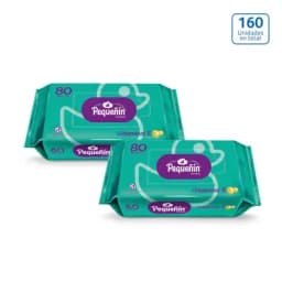 Toallitas húmedas Pequeñín Vitamina E x 2 unds x 80 unds c/u-0