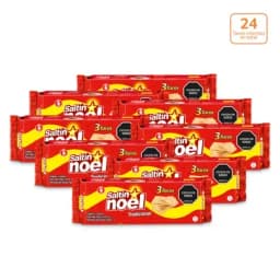 Galletas Saltín Noel x 300g x 3 Tacos internos c/u-0