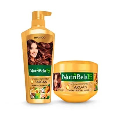 Shampoo Nutribela Argán x 400ml + Tratamiento x 300ml