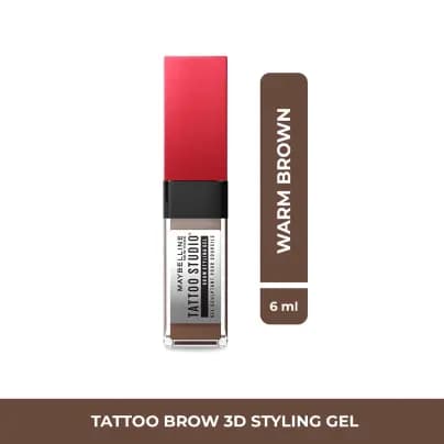 Gel Para Cejas Maybelline Tattoo 3D Warm Brown x 21g  - Ultimas uds