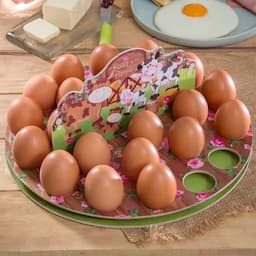 Porta Huevos Rosa y su familia-0
