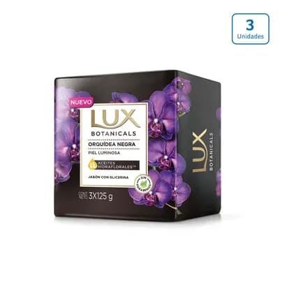 Jabón Lux Orquídea Negra x 3unds x 125g c/u