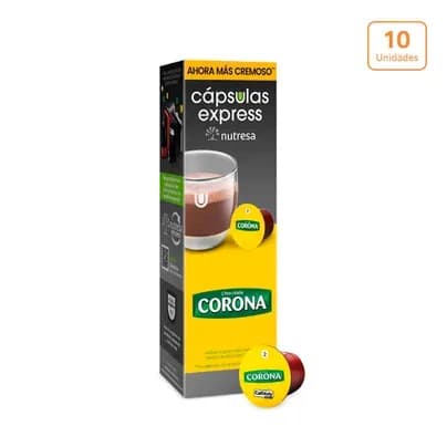 Cápsulas Express Chocolate Corona x 10 unds x 11g c/u
