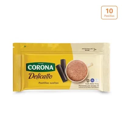 Corona Delicatto x 142g x 10 Pastillas Individuales