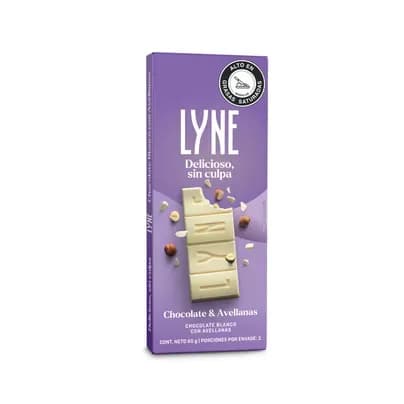 Chocolatina blanca Lyne Avellana x 60g