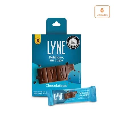 Chocolatina Lyne x 6 unds x 25g c/u