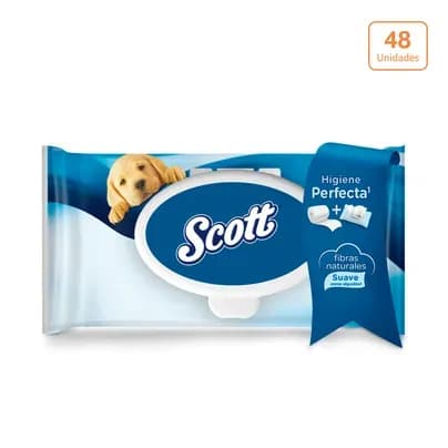 Papel higiénico húmedo Scott x 48 toallas