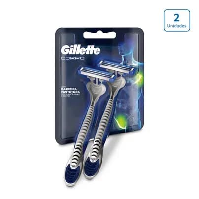 Máquina de afeitar Gillette para cuerpo x 2 unds