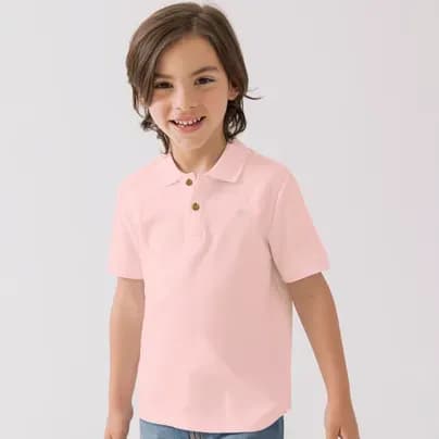 Camiseta tipo polo rosado Offcorss Bebé Niño