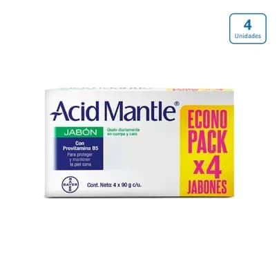 Jabón Acid Mantle x 4 unds x 90g c/u