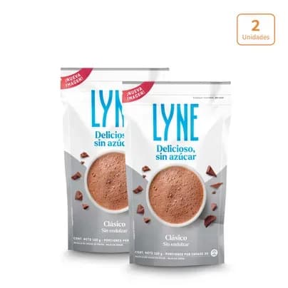 Chocolate en polvo Lyne Clásico x 200g c/u